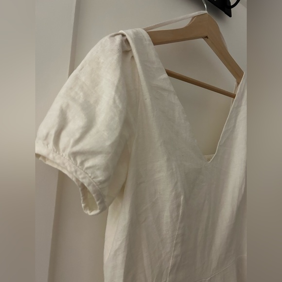 GAP CREAM LINEN DRESS - Picture 3 of 5